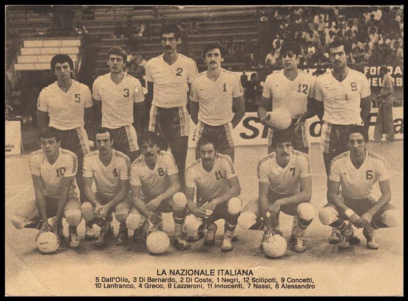La nazionale d&#39;argento nel primo mondiale italiano: a  Roma  nel 1978
